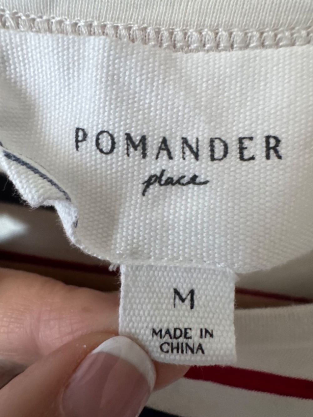 Tuckernuck Pomander Place Stripe Midi T-Shirt Dress red White Blue M - Picture 3 of 6